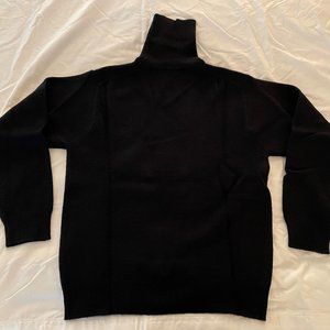 J Crew navy lambswool turtleneck